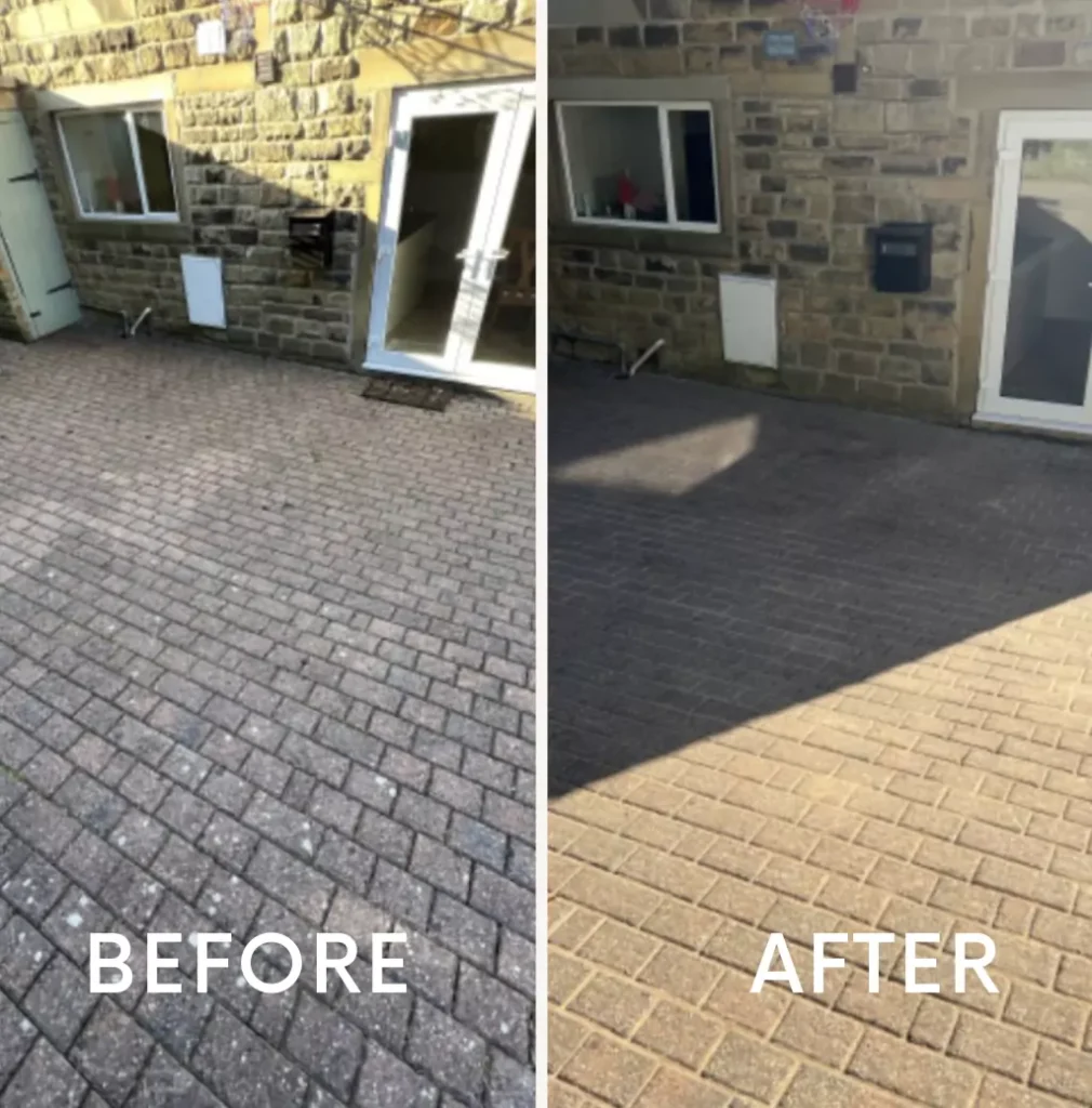 "BEFORE & AFTER" Patio Cleaning